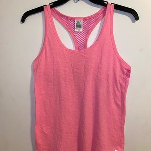 Victoria’s Secret VSX sport race back tank top/tee bright pink size L.